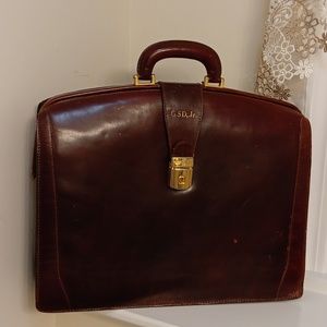 Vintage Bosca leather briefcase